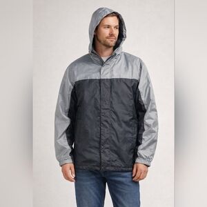 NWOT Mack Russo Gray Water Resistant Windbreaker Jacket Men’s Size Large